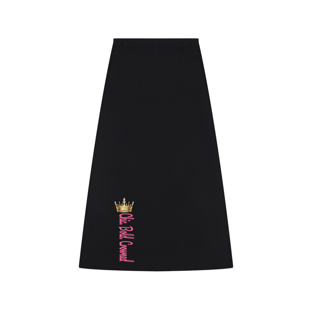 Women's Solid Color Knit Maxi Skirt