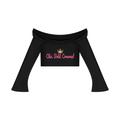 Women's Off-the-Shoulder Bell Sleeve Crop T-Shirt