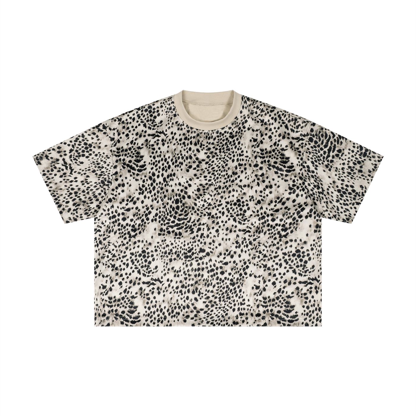 Unisex Leopard Print Boxy T-Shirt
