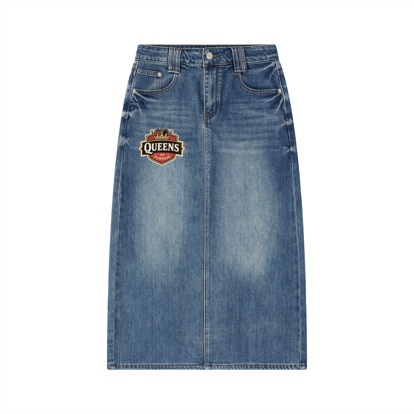 Women’s Vintage Wash Denim Skirt