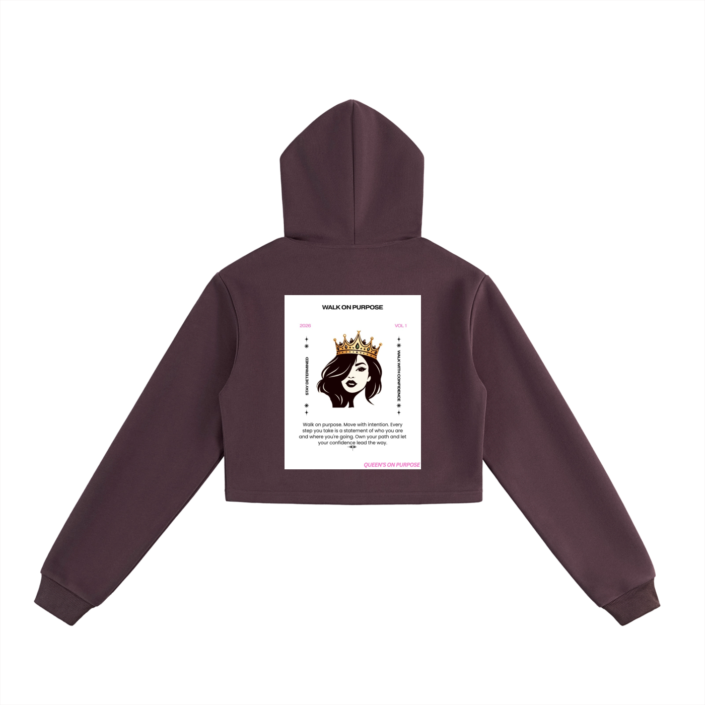 Essential Cropped Zip-Up Hoodie