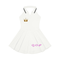 Women's Collared Halter A-Line Tennis Dress