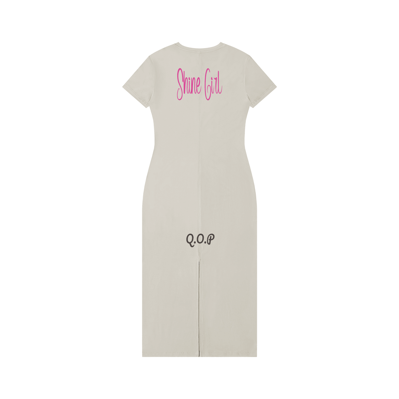 Women's V - Neck Short Sleeve Maxi Dress - Queen’s Boutique