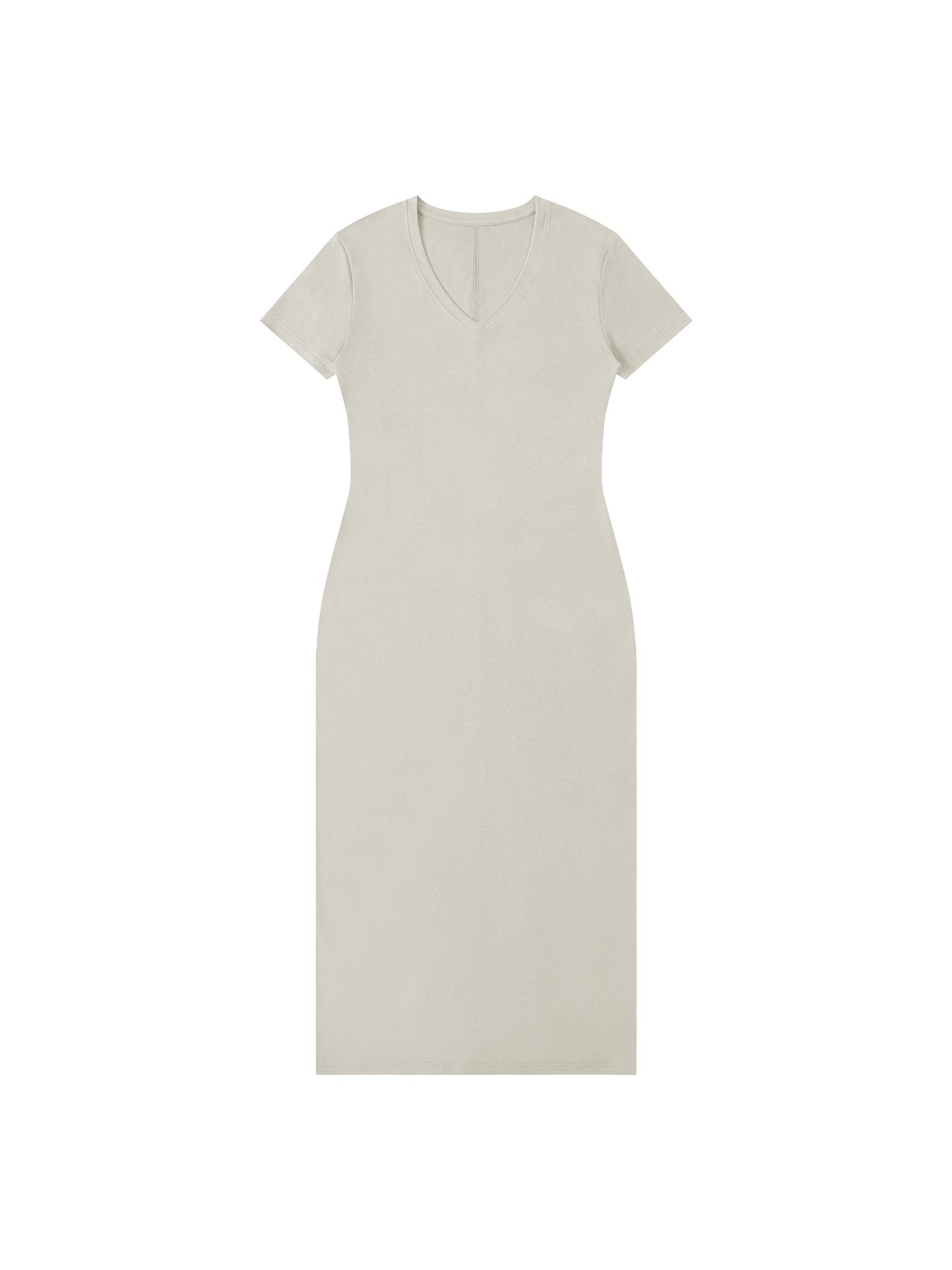 Women's V - Neck Short Sleeve Maxi Dress - Queen’s Boutique