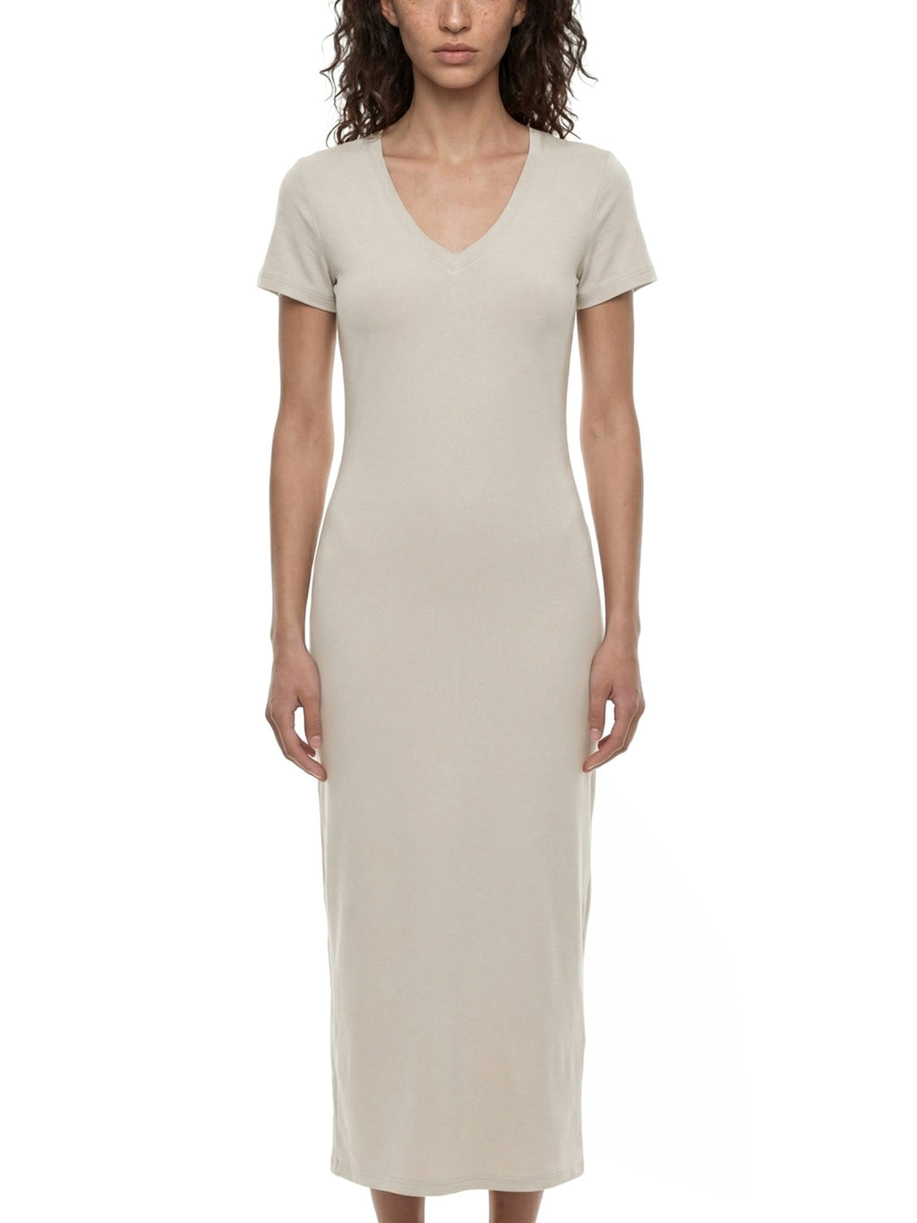 Women's V - Neck Short Sleeve Maxi Dress - Queen’s Boutique
